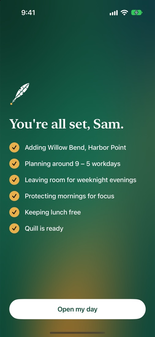 Quill sets up a workspace for a community manager